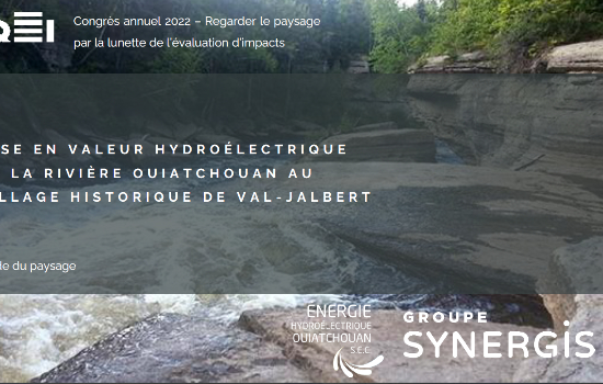 Mise en valeur hydroélectrique de la rivière Ouiatchouan au village historique de Val-Jalbert