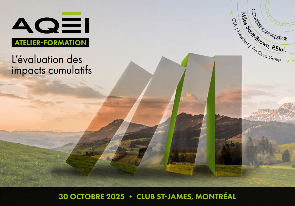 Atelier-formation : L’évaluation des impacts cumulatifs