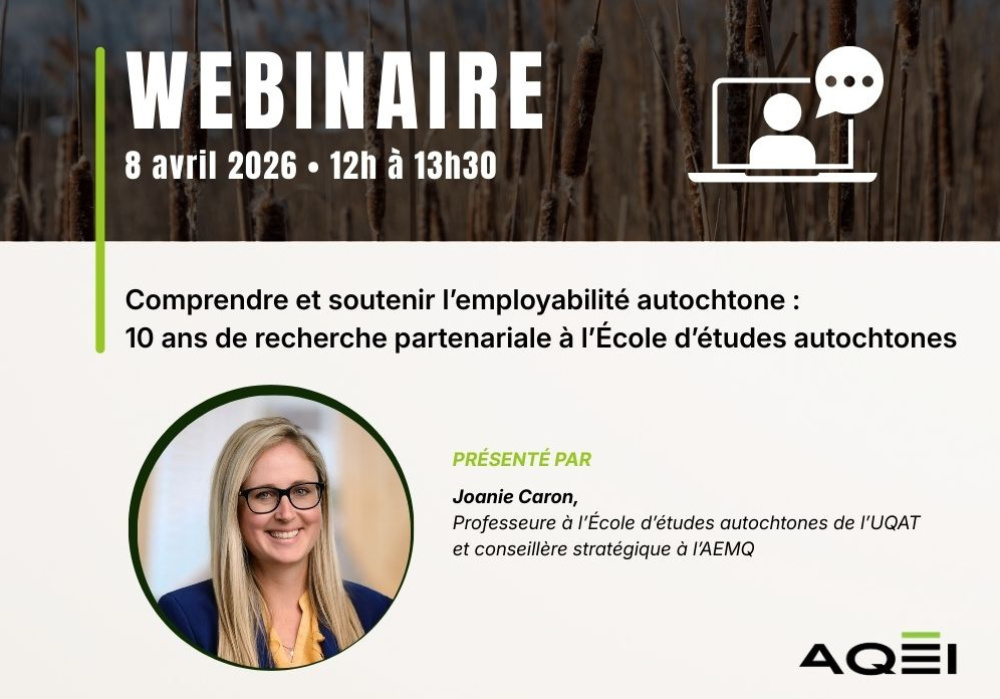 Webinaire - Comprendre et soutenir l’employabilité autochtone : 10 ans de recherche partenariale à l’École d’études autochtones 